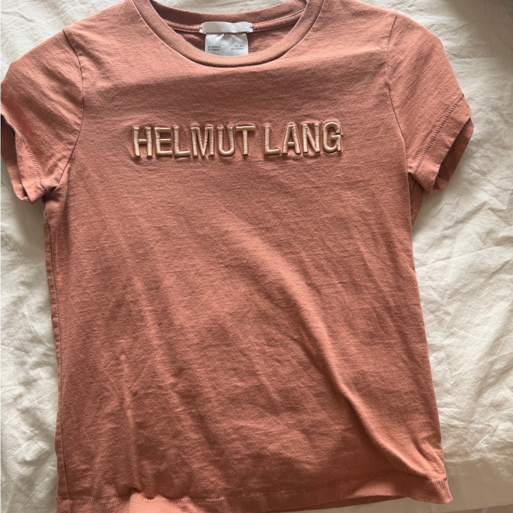 Helmut Lang Crewneck Tee — Dusty Mauve